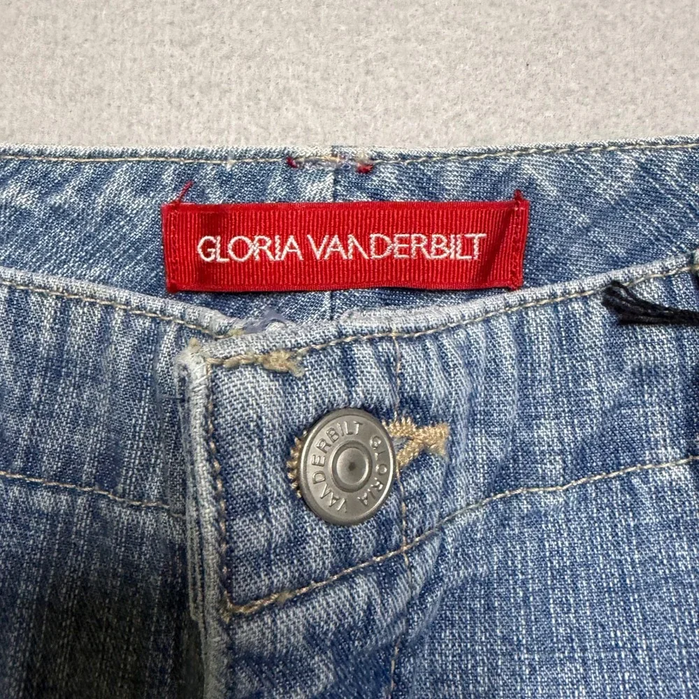 Gloria Vanderbilt Denim Shorts Womens 10 Carpenter Vintage Y2K NWT‎ High Rise